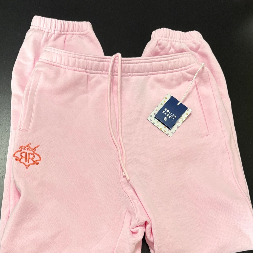 Roller Rabbit and Target size small Sweatpants with Orange Logo